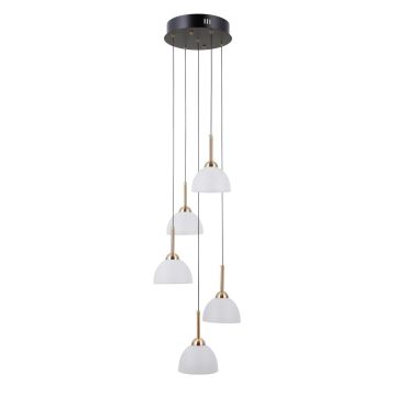 Italux Montiela PND-34374-5-BK lampa wisząca 5x25W/LED 1286lm 3000K IP20