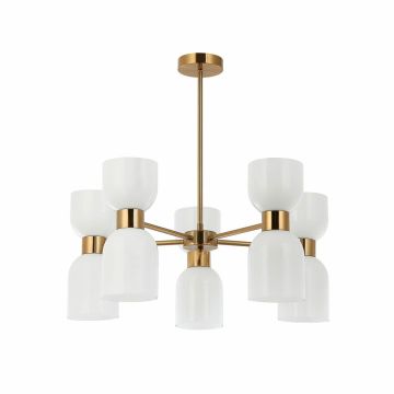 Italux Monza PND-57602-5-BRO żyrandol 10x40W/E27 IP20