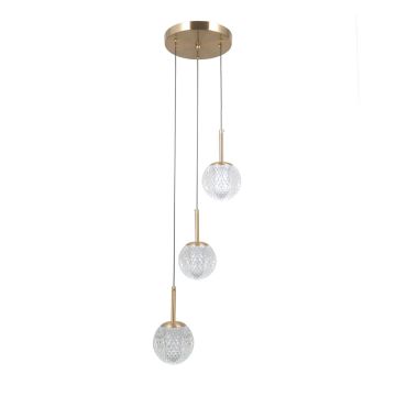 Italux Padri PND-40827-3-HBR-CL lampa wisząca 3x5W/G9 IP20