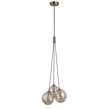 Italux Perlos PND-54456-3-HB-AMB lampa wisząca 3x5W/G9 IP20 