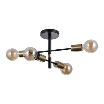 Italux Piansi PND-4025-4-BL-HBR lampa sufitowa 4x40W/E27 IP20 