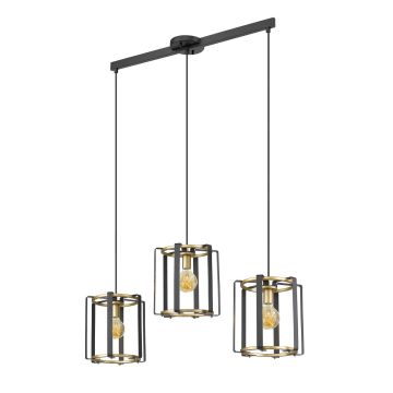 Italux Primero PND-44003-3-BK-GD lampa wisząca 3x60W/E27 IP20 