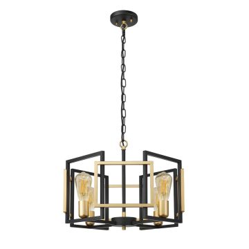 Italux Primero PND-44003-4-BK-GD lampa wisząca 4x60W/E27 IP20 