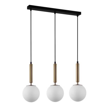Italux Ravena PND-2324-3L GD+OPA lampa wisząca 3x10W/E27 IP20