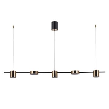 Italux Remdal PND-16374-5-BK-3K lampa wisząca 30W/LED 3000K IP20