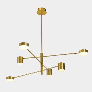 Italux Remdal PND-16374-6-COP-GD-4K lampa wisząca 36W/LED 4000K IP20