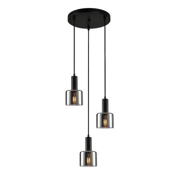 Italux Santia PND-65342-3A-BK+SG lampa wisząca 3x40W/E27 IP20