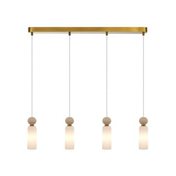 Italux Santos PND-95331-4-BRSS lampa wisząca 4x40W/G9 IP20