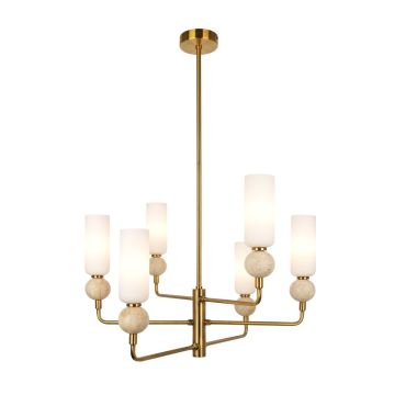 Italux Santos PND-95331-6-BRSS lampa sufitowa 6x40W/G9 IP20