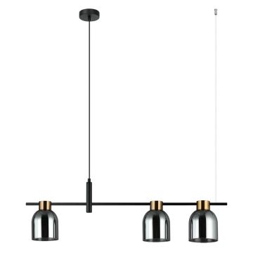 Italux Servio PND-66892-3-BK-SG lampa wisząca 3x40W/E14 IP20 