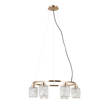 Italux Simona PND-40814-6-HBR lampa wisząca 6x40W/E14 IP20