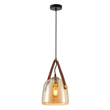 Italux Solta PND-24342-1-BK-AMB lampa wisząca 1x40W/E27 IP20