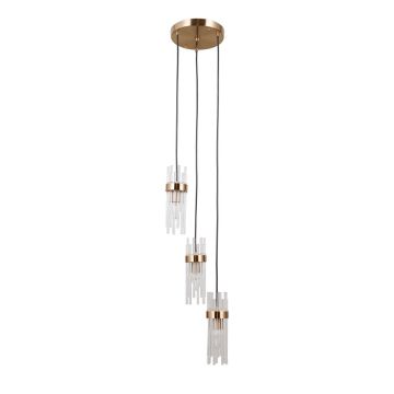 Italux Taraso PND-40760-3-HBR lampa wisząca 3x40W/E14 IP20