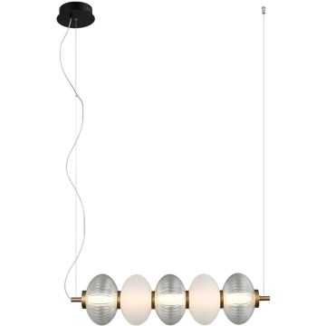 Italux Testa PND-84938-4-BK lampa wisząca 1x19W/LED 1200lm 3000K IP20