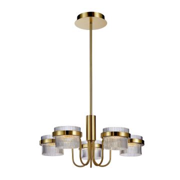 Italux Tiara PND-77362-5-40W-GD żyrandol 5x40W/LED 3000K IP20