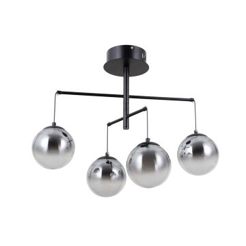 Italux Velada PND-34381-4-BK lampa wisząca 4x20W/LED 1810lm 3000K IP20