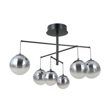 Italux Velada PND-34381-6-BK lampa wisząca 6x30W/LED 2010lm 3000K IP20