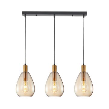Italux Zulo PND-27812-3-BRO-AMB lampa wisząca 3x40W/E27 IP20