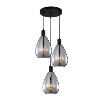 Italux Zulo PND-27812-3A-BK-SG lampa wisząca 3x40W/E27 IP20