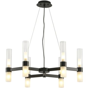 Step into Design CANDELA DN1505-6 black żyrandol 12x10W/G9   IP20