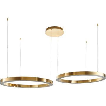 Step into Design CIRCLE 2in1 DN924-60+80 gold lampa wisząca 2x72W/LED 5760lm 3000K IP20