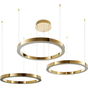 Step into Design CIRCLE 3in1 DN924-80+80+80 gold lampa wisząca 3x112W/LED 10640lm 3000K IP20