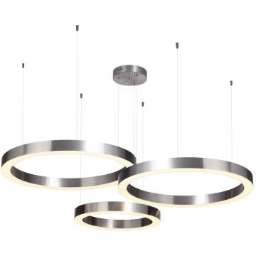 Step into Design CIRCLE 3in1 ST-8848-40+60+60 nickel lampa wisząca 3x85W/LED 8075lm 3000K IP20