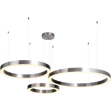 Step into Design CIRCLE 3in1 ST-8848-40+60+80 nickel lampa wisząca 3x93W/LED 8835lm 3000K IP20