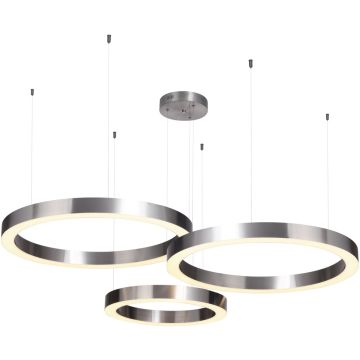 Step into Design CIRCLE 3in1 ST-8848-60+60+80 nickel lampa wisząca 3x85W/LED 8075lm 3000K IP20