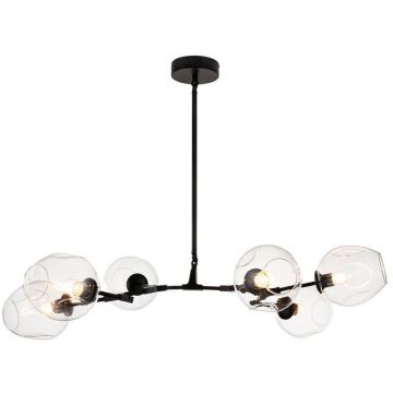 Step into Design MODERN ORCHID ST-1232-6 black transparent lampa sufitowa 6x60W/E27   IP20