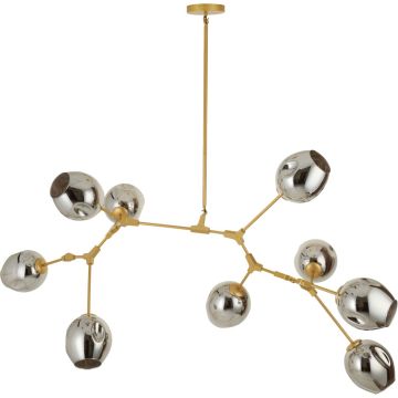 Step into Design MODERN ORCHID ST-1232-9 gold smoky lampa sufitowa 9x60W/E27   IP20