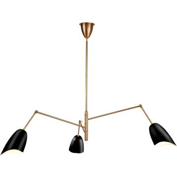 Step into Design RAGNO ST-8625P black lampa sufitowa 3x40w/E27   IP20