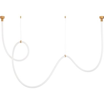 Step into Design SNAKE MD1021-4 gold lampa wisząca 1x60W/LED  3000K IP20