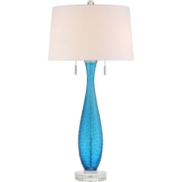 Quoizel Ocean Blue QZS-Q2314T lampka stołowa 2x60W/E27  