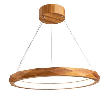 Quintiesse Angular QN-ANGULAR-RING-LED-80-TEAK lampa wisząca 1x29W/LED 1685lm 3000K IP20