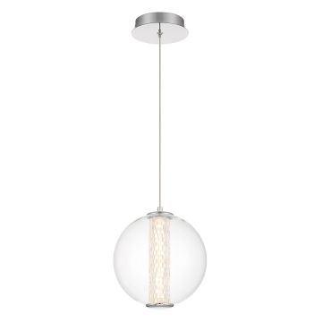 Quintiesse Atomo QN-ATOMO-1P-PC lampa wisząca 1x9W/LED 756lm 3000K IP20