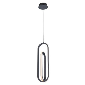 Quintiesse Demark QN-DEMARK-1P-BK lampa wisząca 1x28W/LED 1000lm 3000K IP20