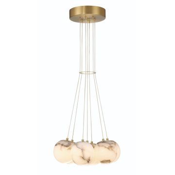 Quintiesse Kepler QN-KEPLER-7P-BG lampa wisząca 7x7W/LED 3544lm 3000K IP20