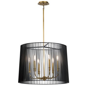 Quintiesse Linara QN-LINARA-6P-BK żyrandol 6x60W/E14  