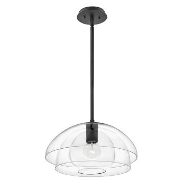 Quintiesse Lotus QN-LOTUS-P-BLK lampa wisząca 1x60W/E27  