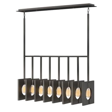 Quintessentiale Ludlow QN-LUDLOW8-GR lampa wisząca 8x60W/E27