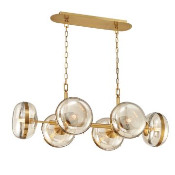 Quintiesse Nottingham QN-NOTTINGHAM-6LP-AB lampa wisząca 6x40W/E27   IP20