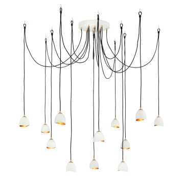 Quintessentiale Nula QN-NULA-12P lampa wisząca 12x40W/E14 (golf ball)