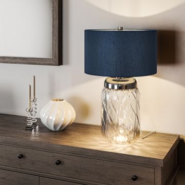 Quintiesse Sola QN-SOLA-TL-L-BLU lampa stołowa 1x60W/E27 720Lm 
