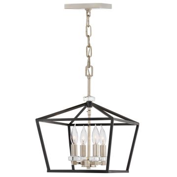 Quintiesse Stinson QN-STINSON-4P-M-BK lampa wisząca 4x60W/E14  