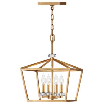 Quintiesse Stinson QN-STINSON-4P-M-DBR lampa wisząca 4x60W/E14  