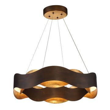 Quintiesse Vaughan QN-VAUGHAN-P-M-BRZ-GD lampa wisząca 1x80W/LED 1302M 3000K IP20