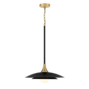 Quintiesse Welsh QN-WELSH-P-BK lampa wisząca 1x15W/LED 750lm 3000K IP20