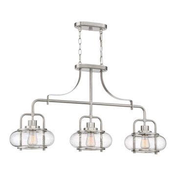 Elstead Lighting QUOIZLE QZ-TRILOGY-ISLE-BN żyrandol 3x60W/E27