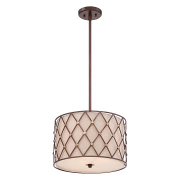 Quoizel BROWN LATTICE QZ/BROWNLATT/P/M lampa wisząca 3x100W/E27 
